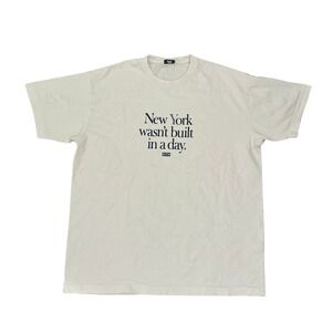 Kith New York Wasnt Built In A Day Ronny Fieg T-Shirt Mens Medium White NYC Tee